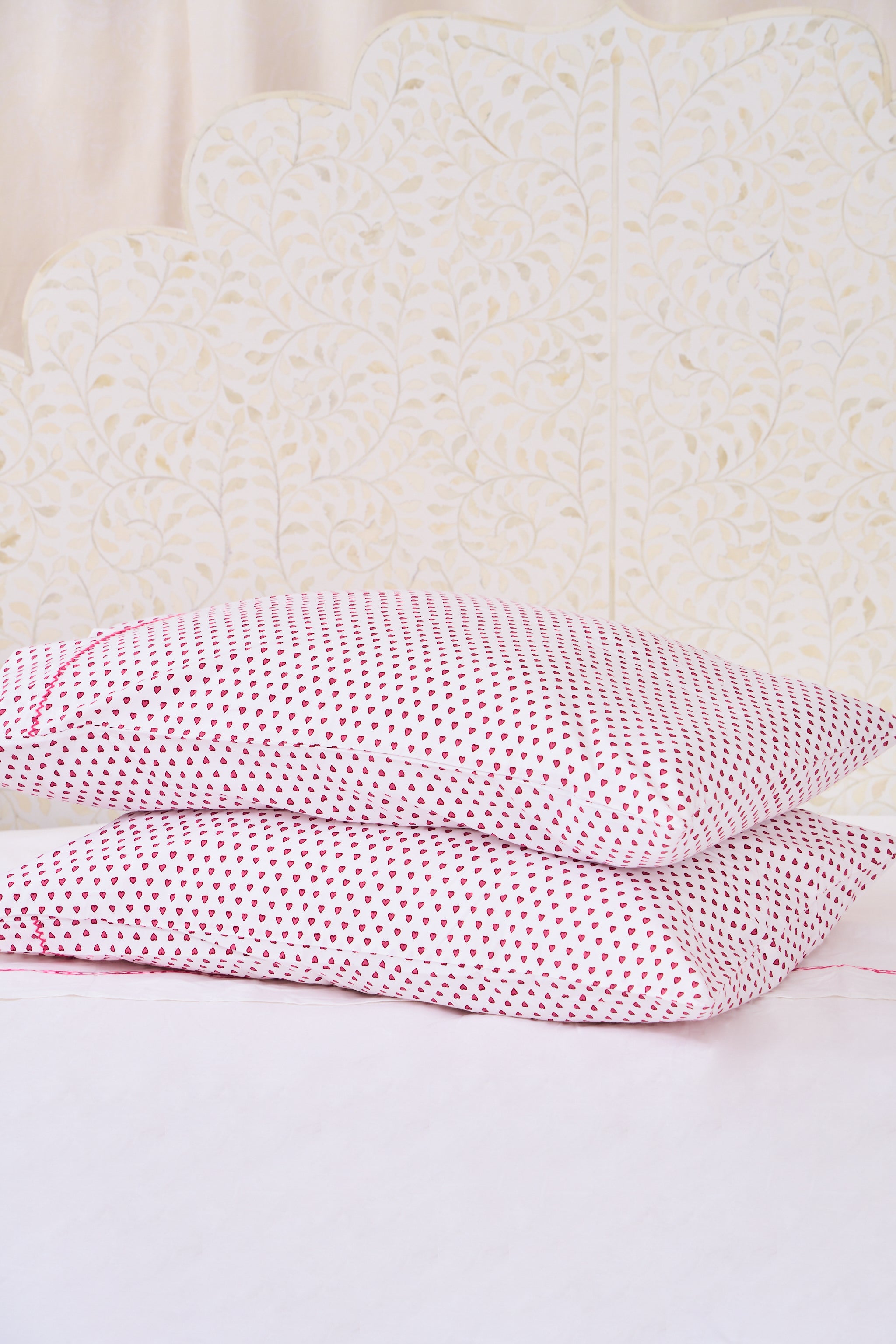 Hearts Pillowcase Set
