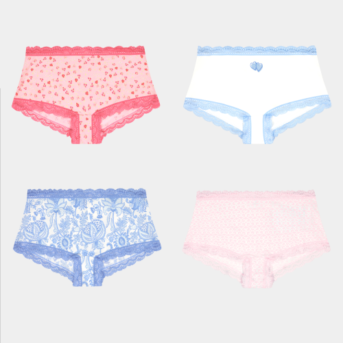 Pastel Core Boyshort 4 Pack