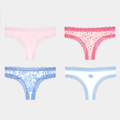 Pastel Core Thong 4 Pack