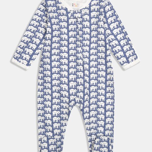 Infant Hathi Zipper Footie