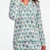 Boston Monkey Long Sleeve Polo Pajamas