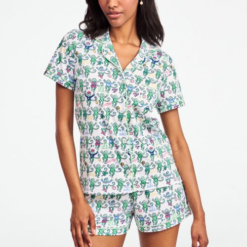 Boston Monkey Polo Pajamas