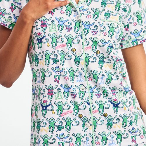 Boston Monkey Polo Pajamas