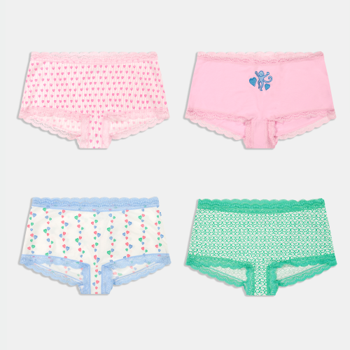Icons Boyshort 4 Pack