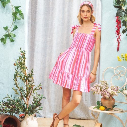 Painted Stripe Delvine Dress