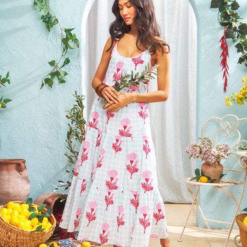 Marigold Gingham Dakota Dress