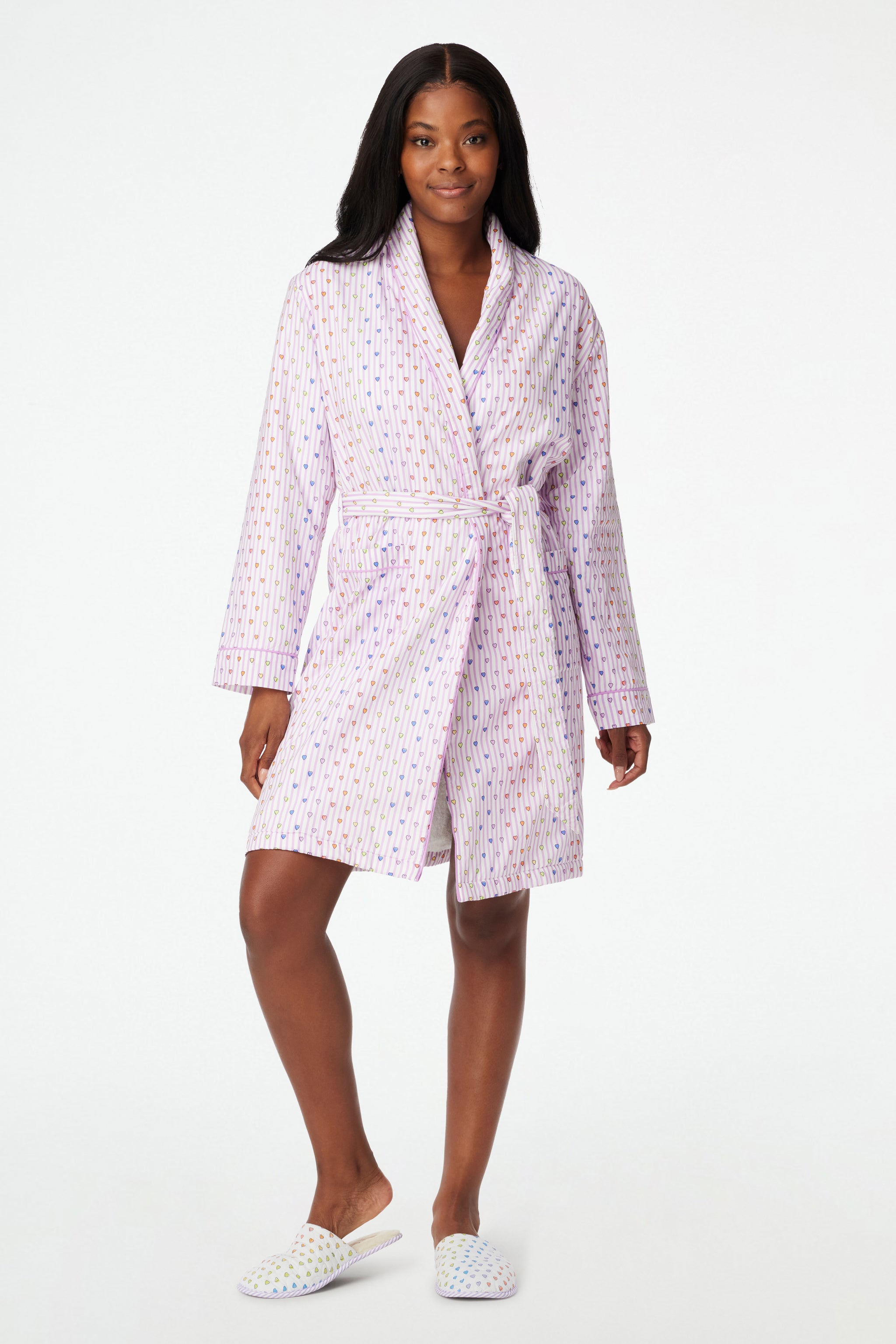 Disco Hearts Cosmo Robe