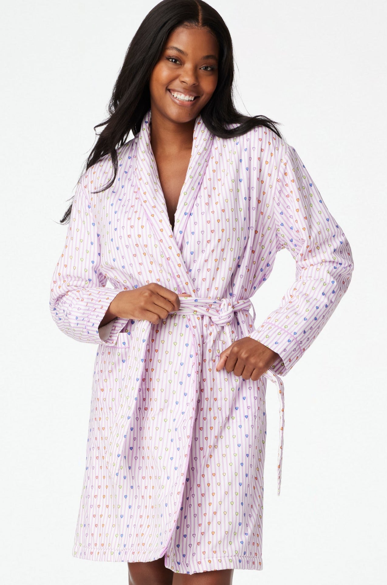 Disco Hearts Cosmo Robe