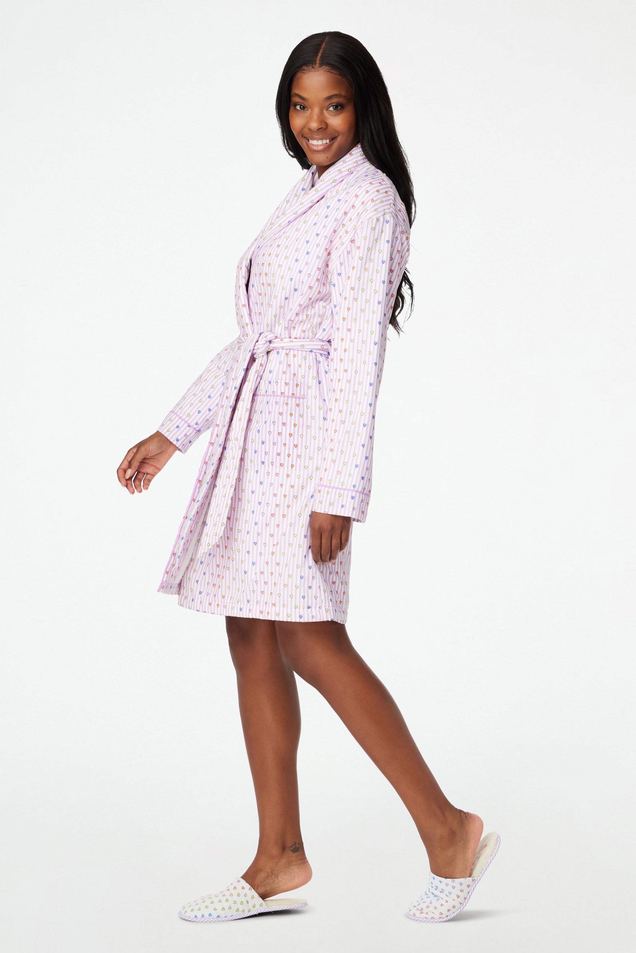 Disco Hearts Cosmo Robe