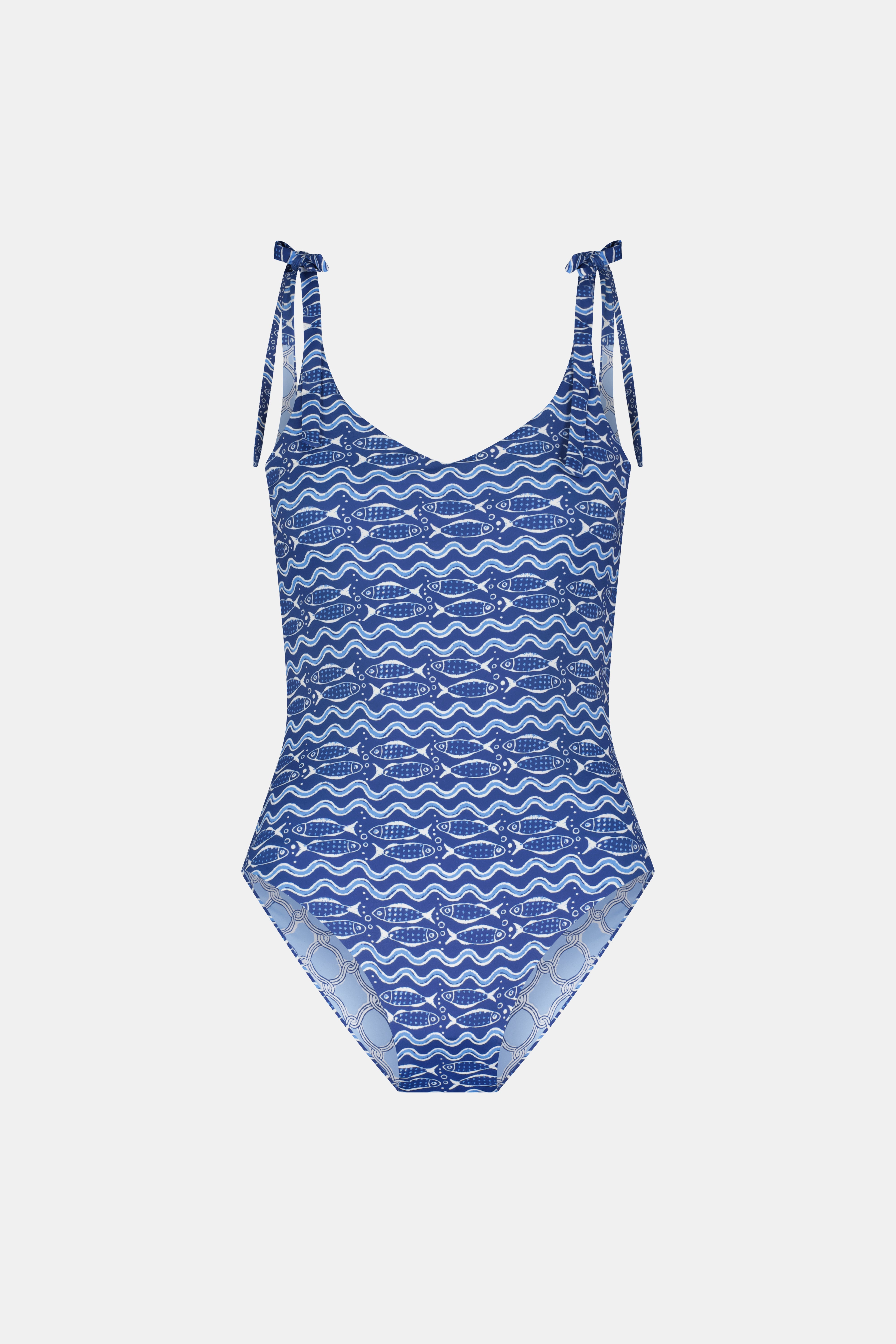 Fish Stripe/Ruban Delmar One Piece