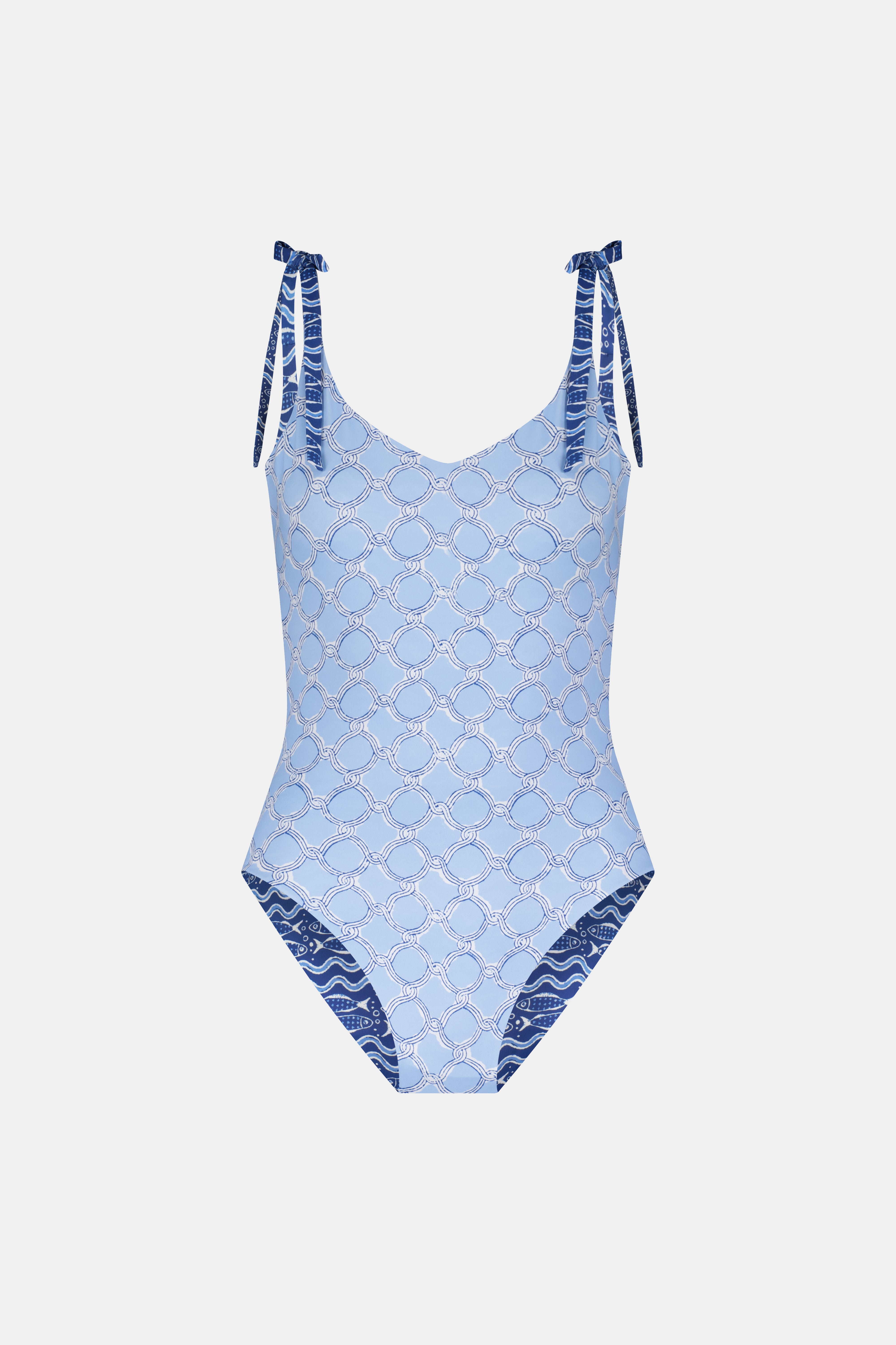 Fish Stripe/Ruban Delmar One Piece