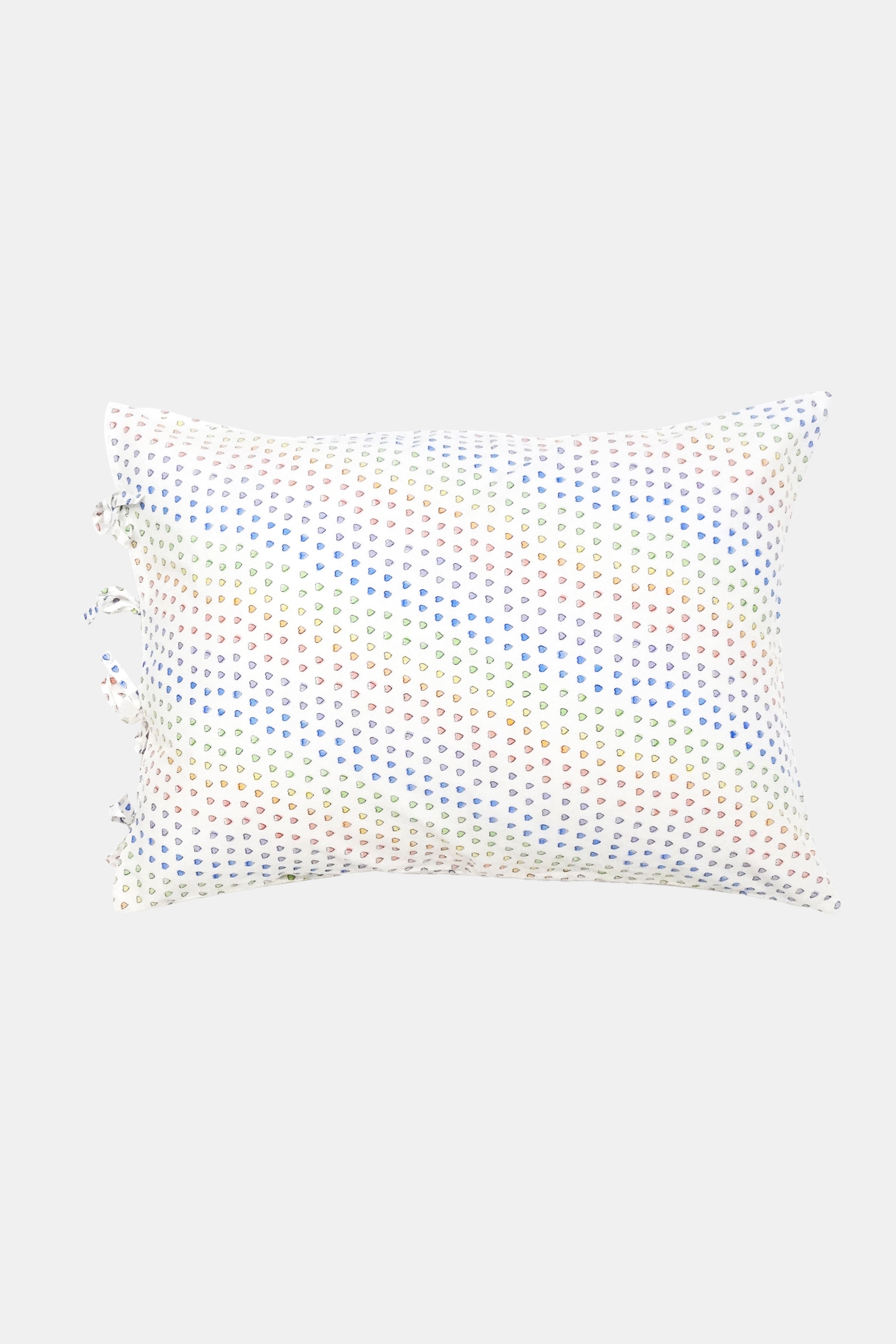 Disco Hearts Pillowcase Set with Ties