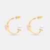 Pearl Hearts Hoops