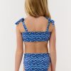 Kids Fish Stripe/Ruban Reversible Cora Bikini