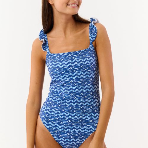 Kids Fish Stripe Rory One Piece