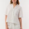 Floral Eyelet Frankie Shirt