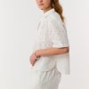 Floral Eyelet Frankie Shirt