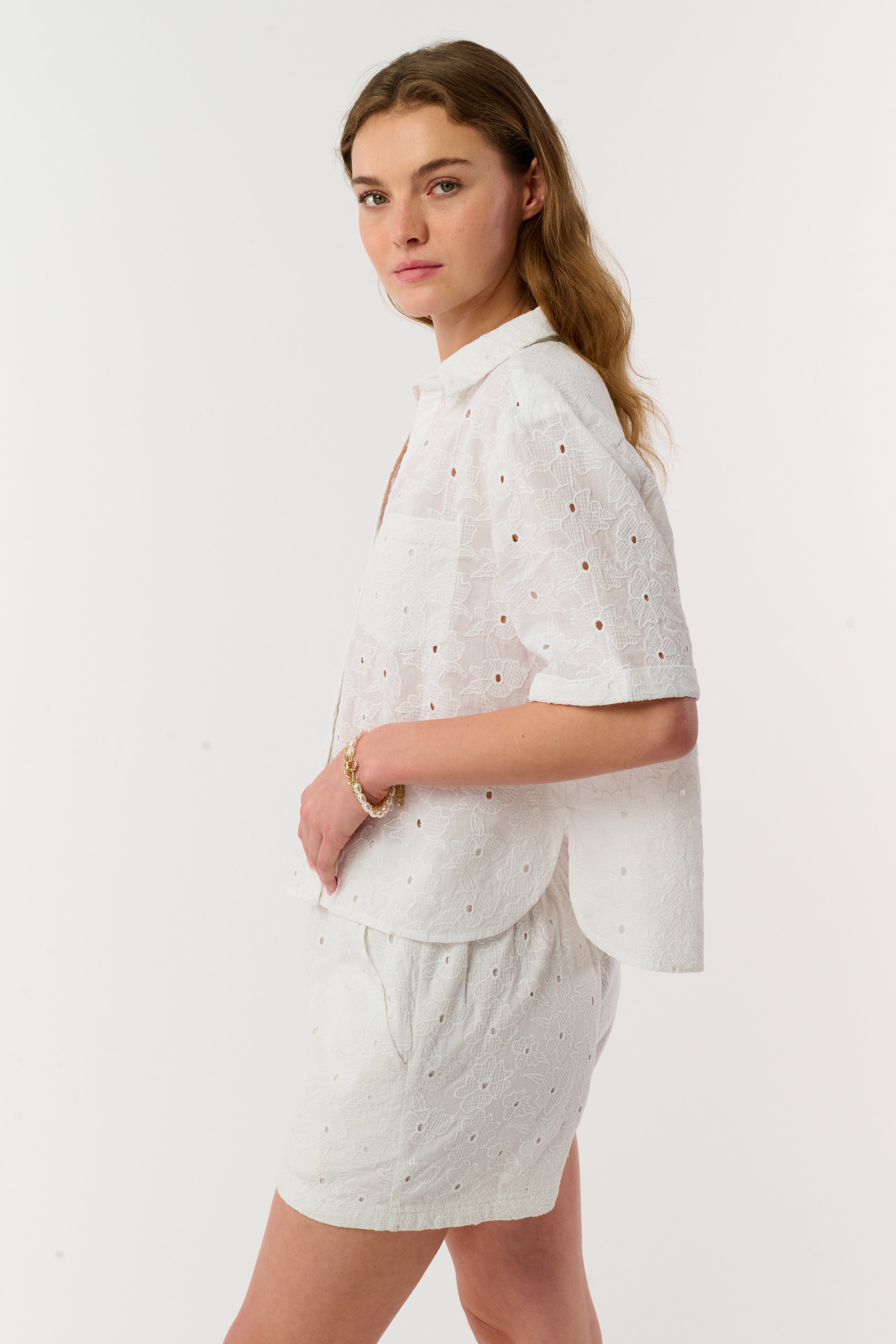 Floral Eyelet Cody Shorts