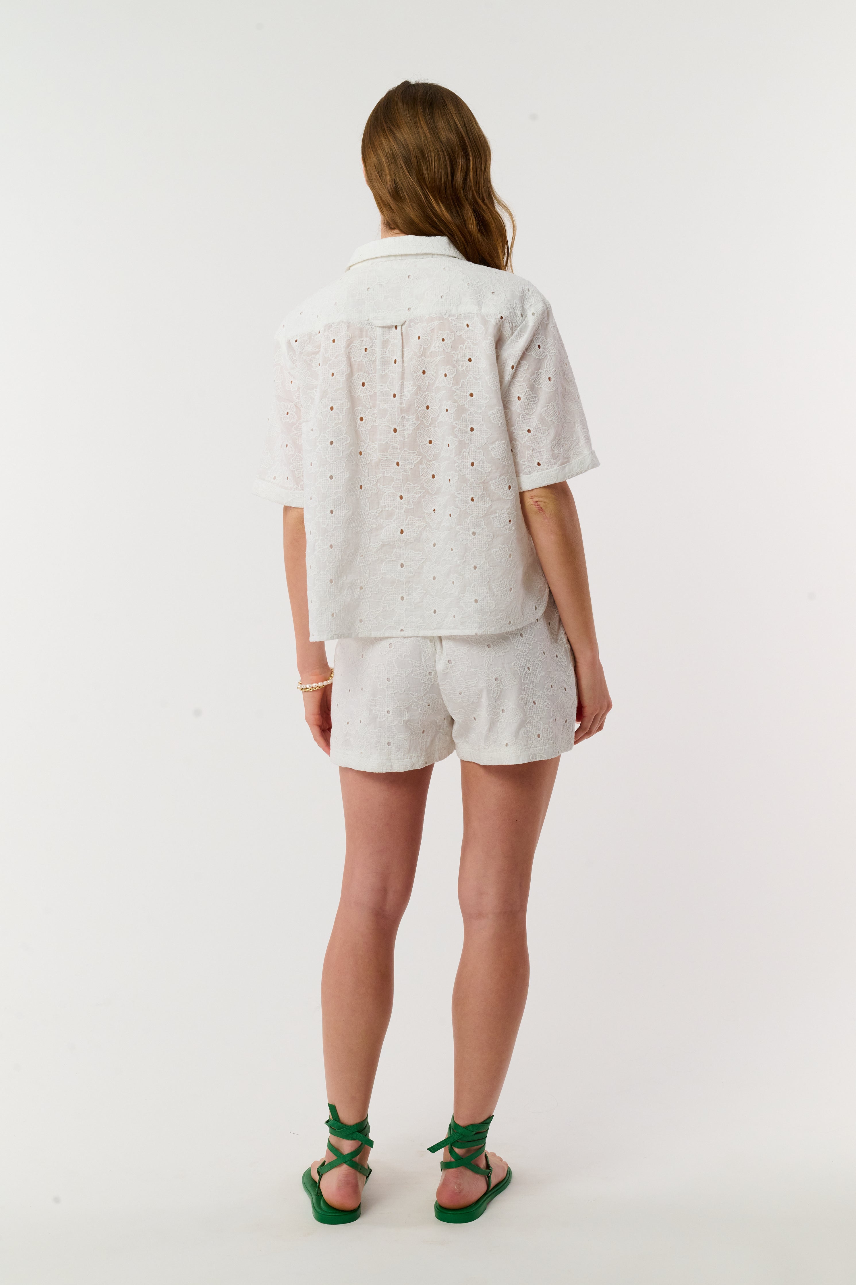 Floral Eyelet Cody Shorts