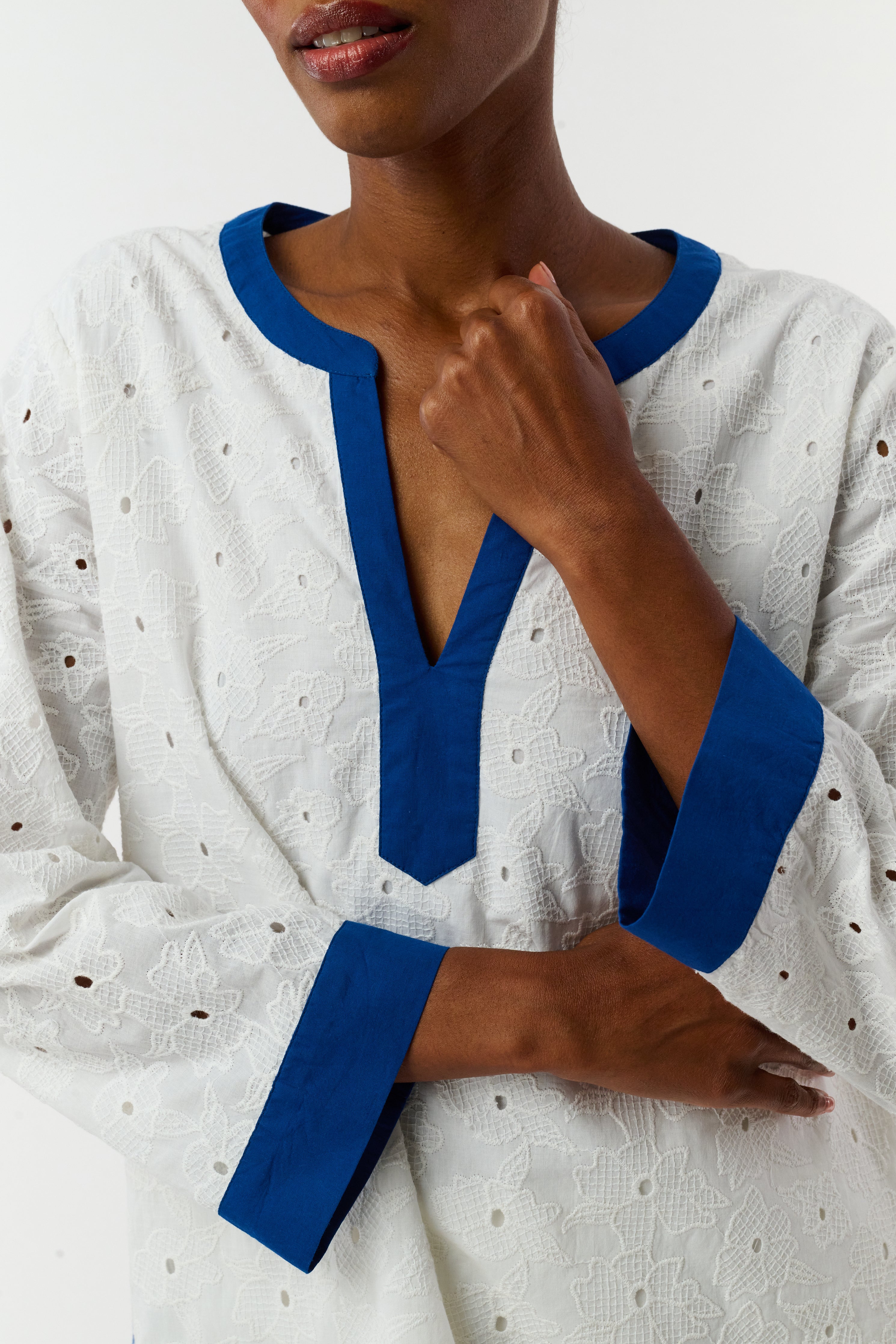 Floral Eyelet Harlow Tunic