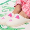 Hearts Fuzzy Slippers