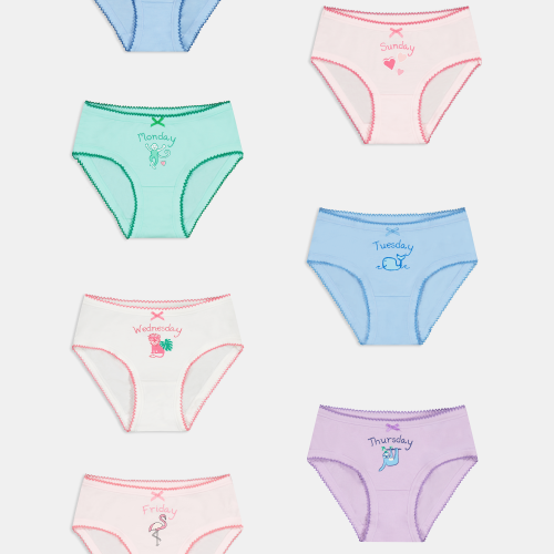 Girls Days of the Week Underwear Pack