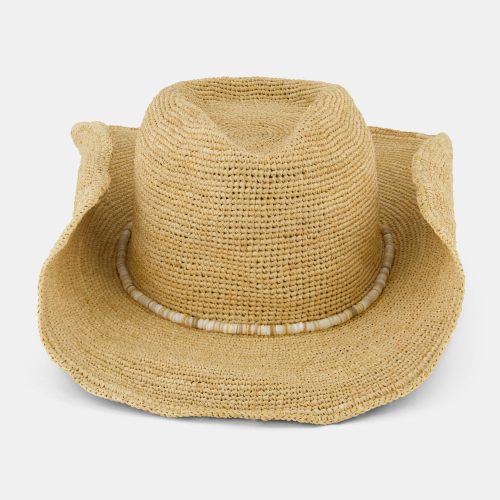 Raffia Crochet Cowboy Hat
