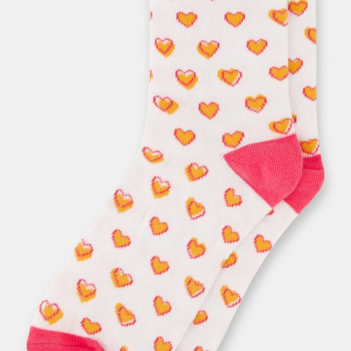 Hearts Ruffle Sock