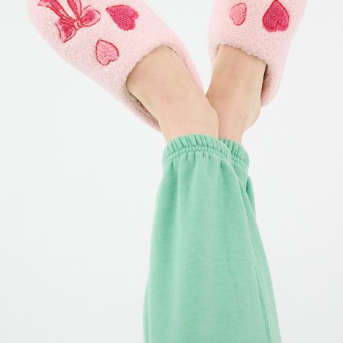 Hearts N' Bows Fuzzy Slipper
