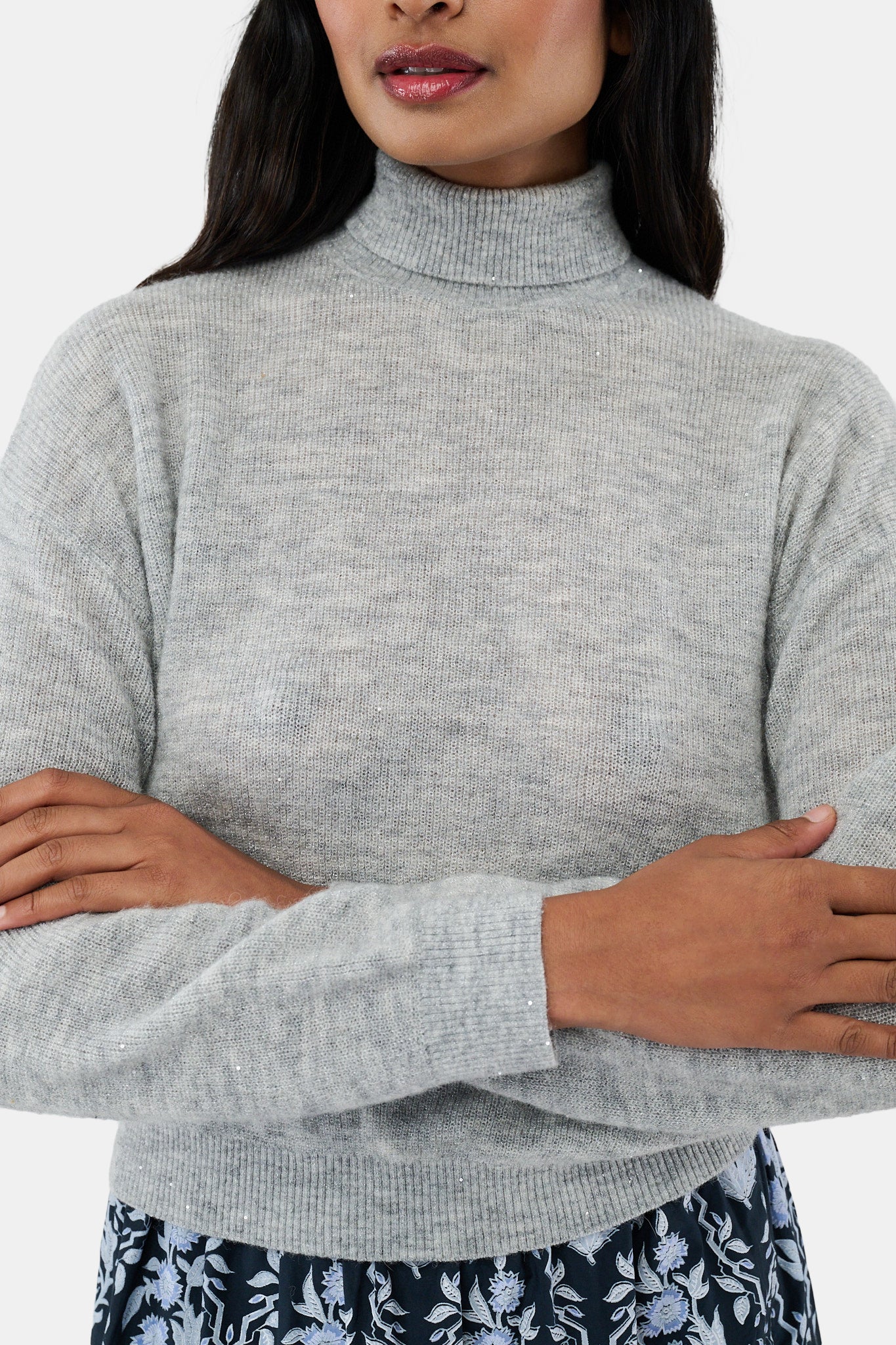 Heather Sequins Felice Sweater