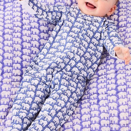 Infant Hathi Zipper Footie