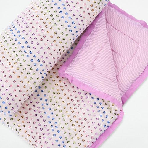 Disco Hearts Baby Quilt