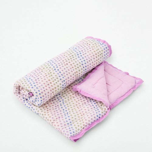 Disco Hearts Baby Quilt