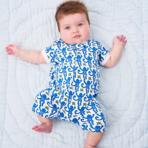 Infant Monkey Short Sleeve Onesie