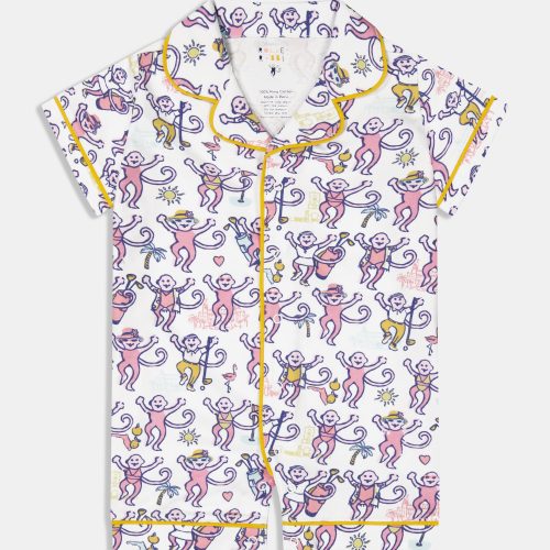 Infant Palm Beach Monkey Polo Onesie