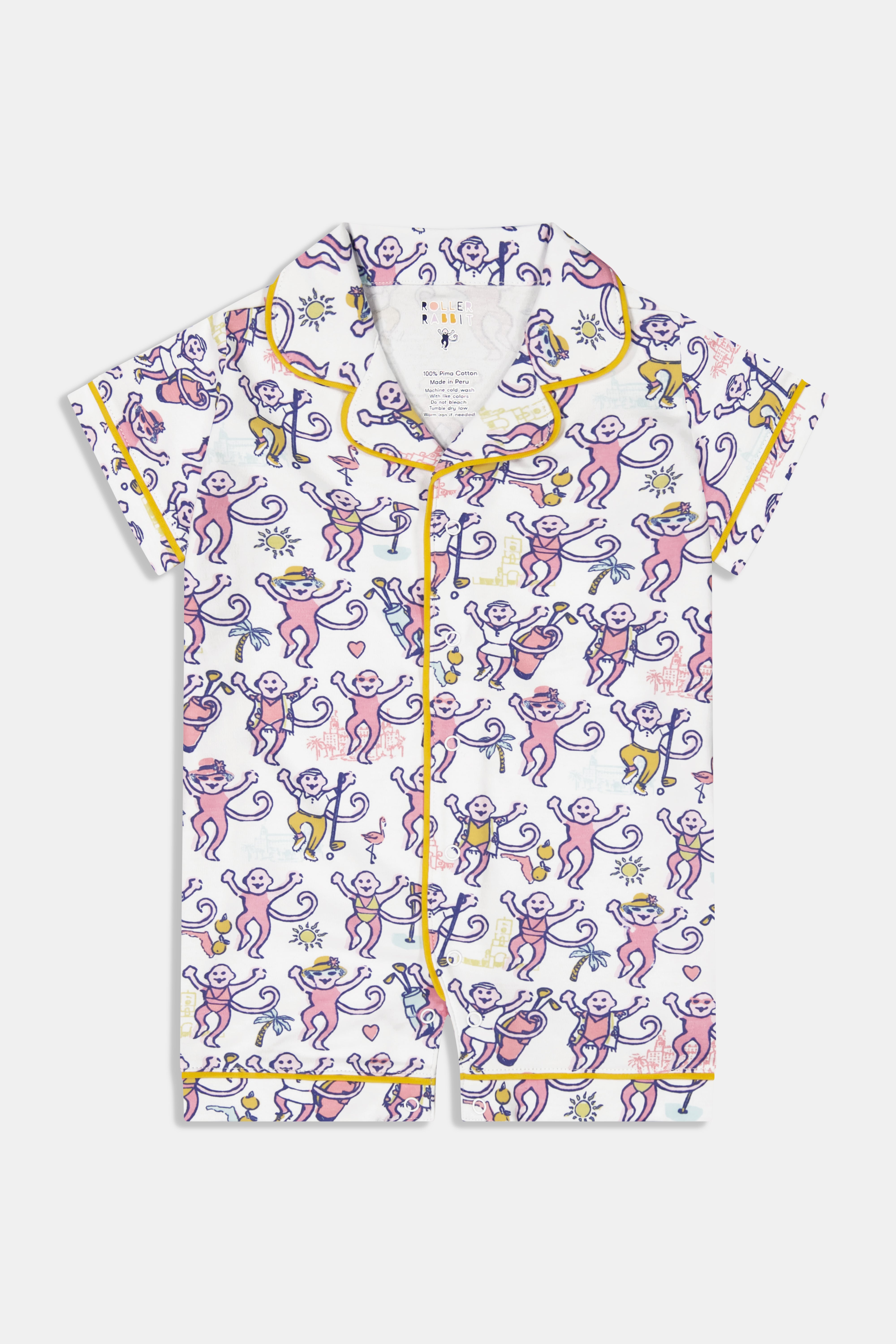 Infant Palm Beach Monkey Polo Onesie