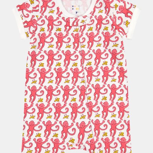 Infant Monkey Short Sleeve Onesie
