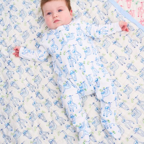 Infant Sleepy Sloth Zipper Footie