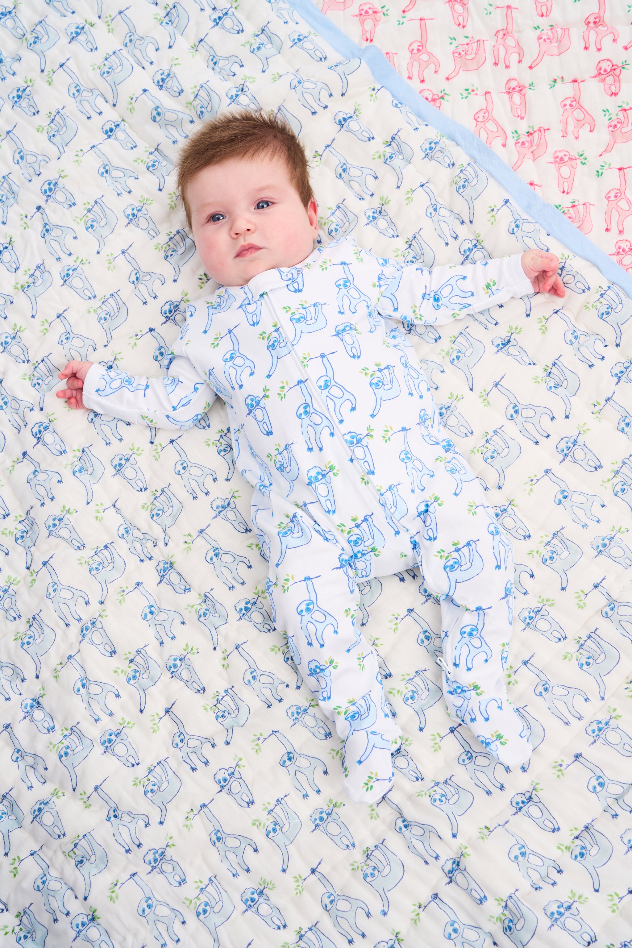 Infant Sleepy Sloth Zipper Footie