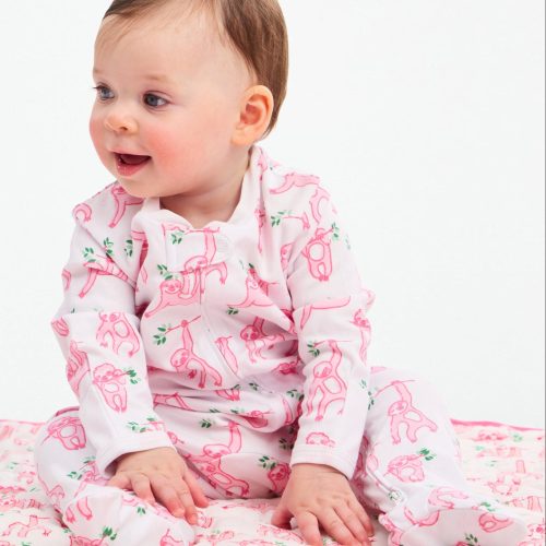 Infant Sleepy Sloth Zipper Footie