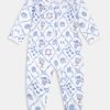 Infant Starry Nights Lattice Zipper Footie
