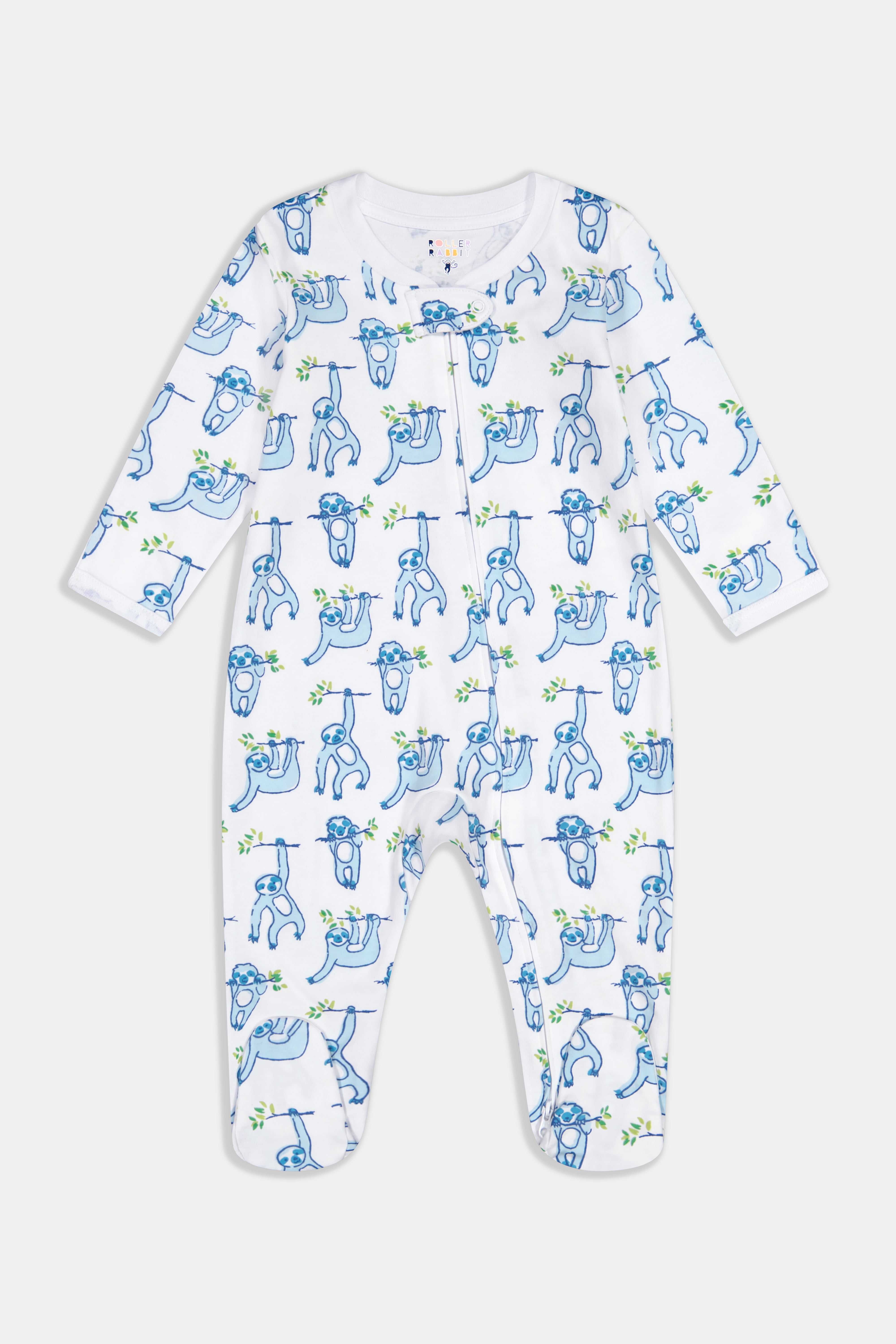 Infant Sleepy Sloth Zipper Footie