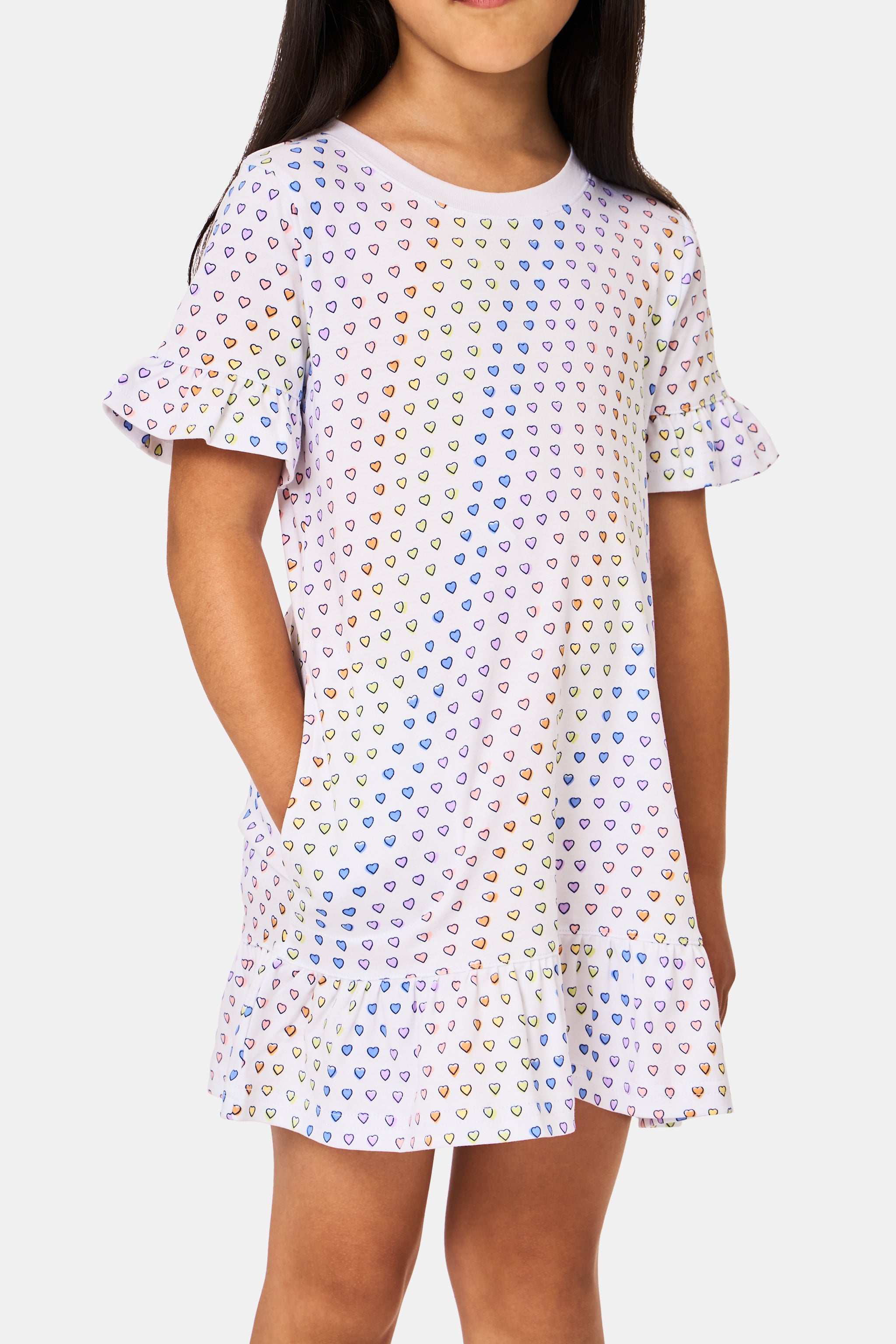 Girls Disco Hearts Esme Dress