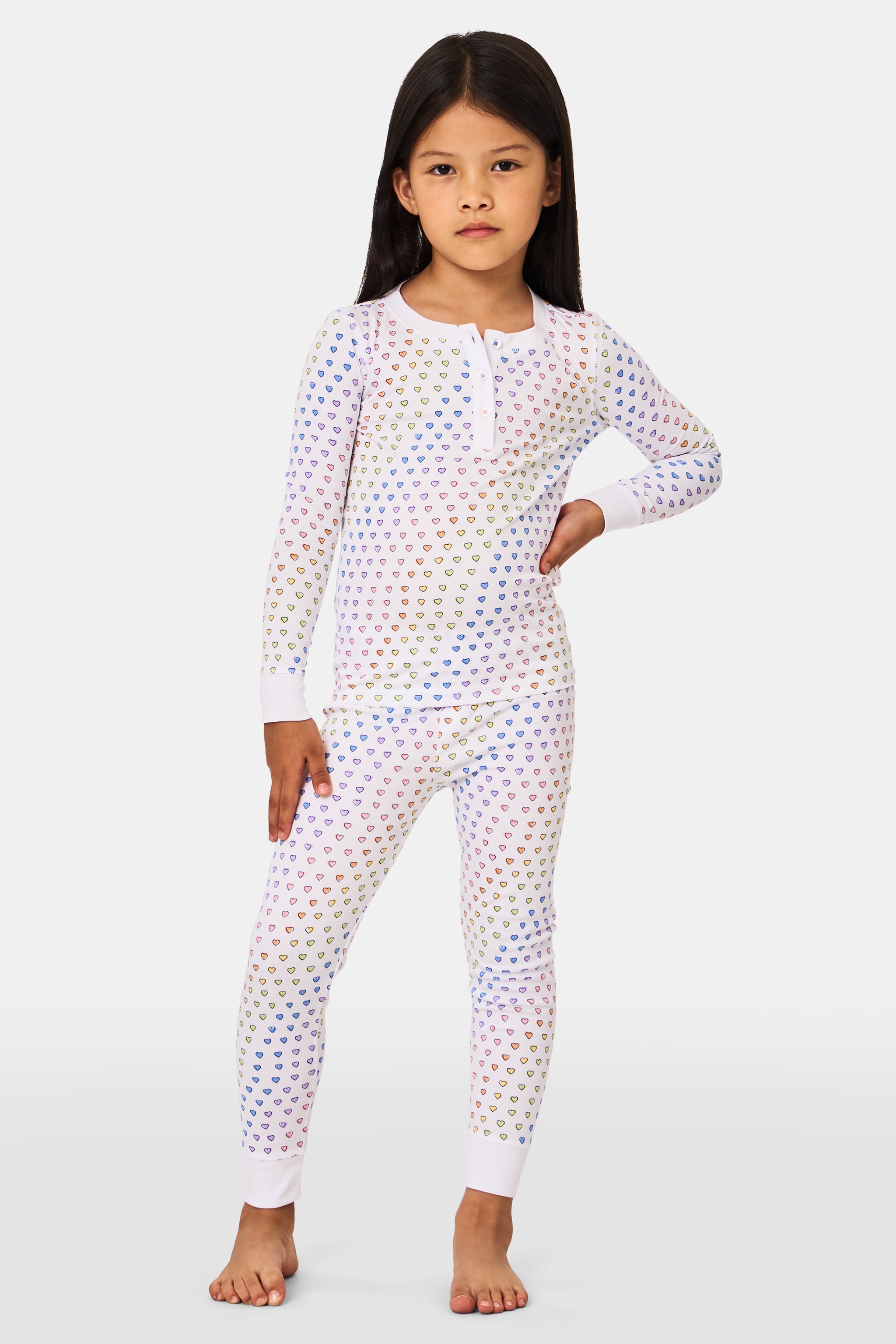 Kids Disco Hearts Pajamas