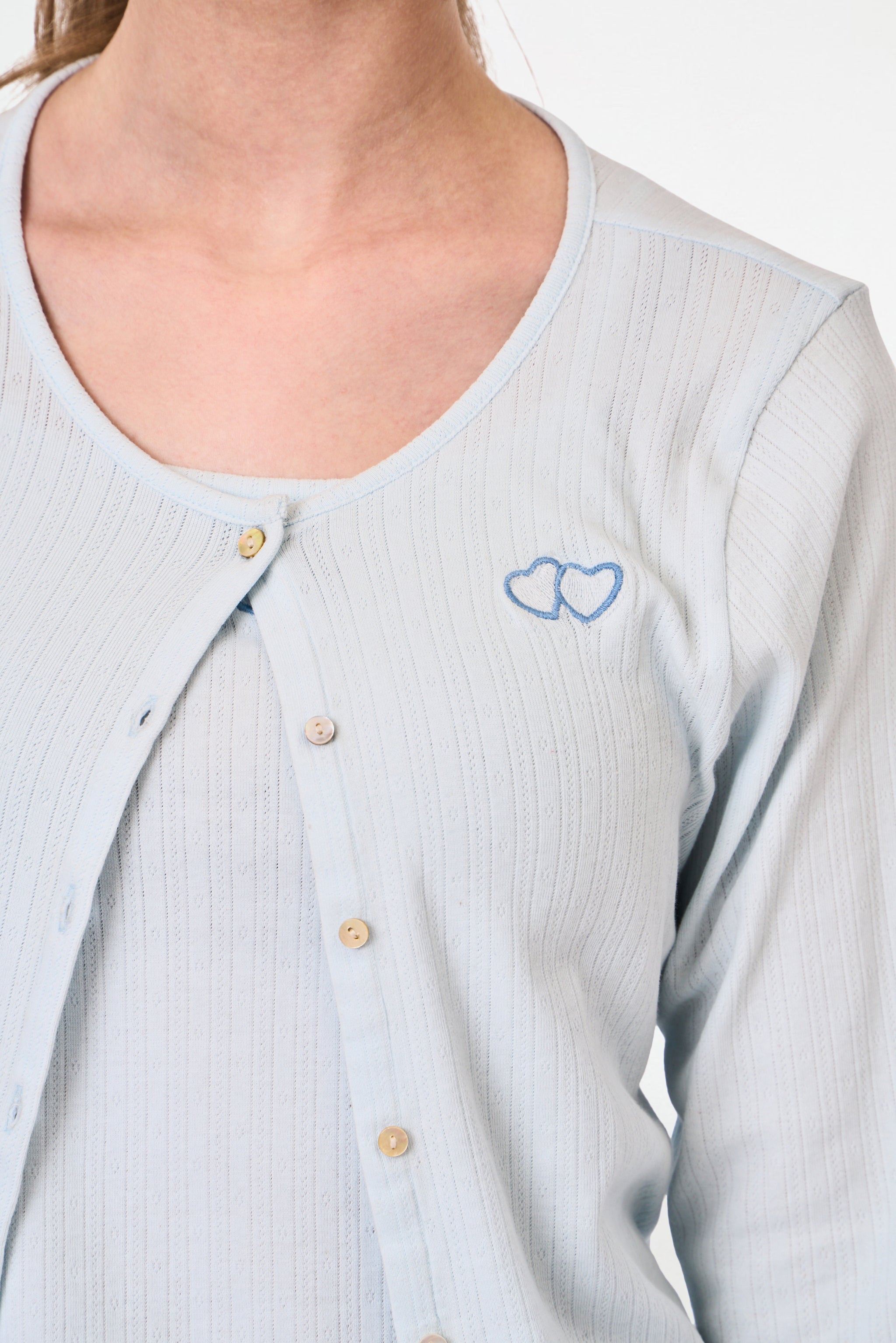 Kids Hearts Pointelle Heidi Cardigan