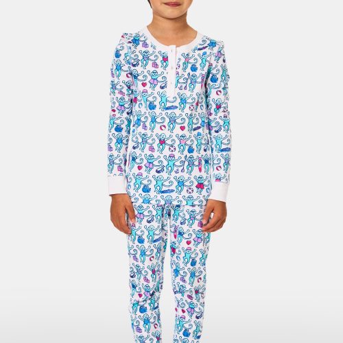 Kids Newport Beach Monkey Pajamas
