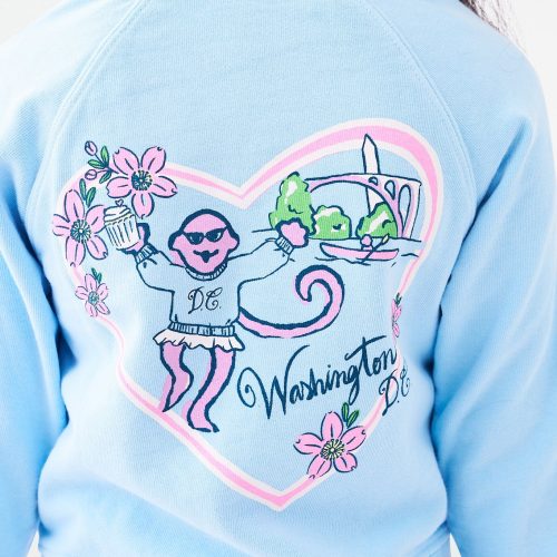 Kids Georgetown Monkey Crewneck