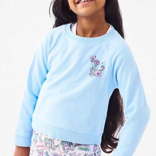 Kids Georgetown Monkey Crewneck