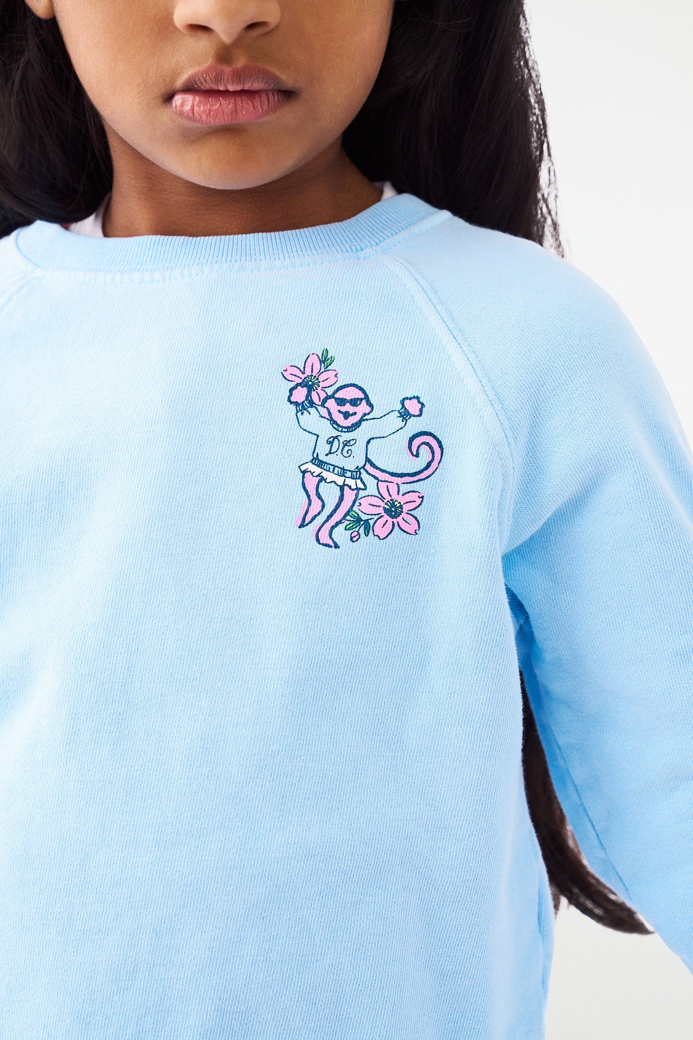 Kids Georgetown Monkey Crewneck