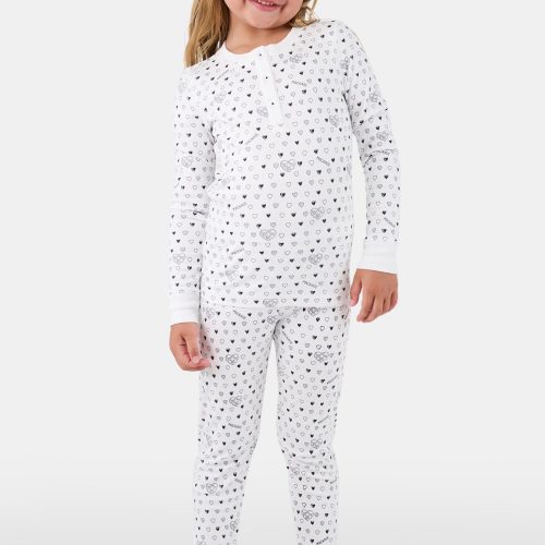Kids Quilted Hearts Pajamas
